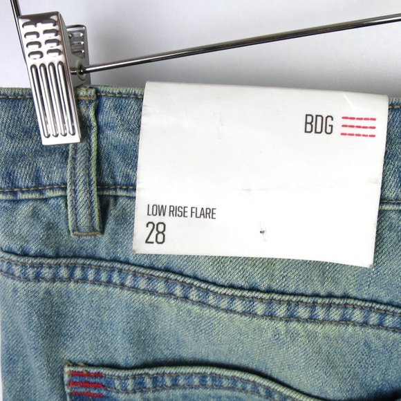 BDG Low Rise Flare Jean With Butterfly Appliqué Size 28 - Picture 11 of 11